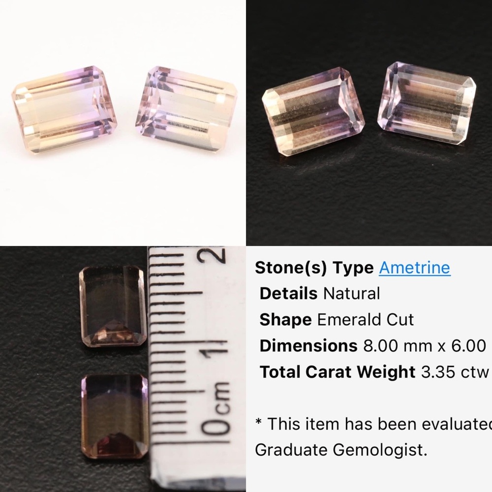 Matched pair of Ametrines
